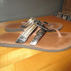 UGG Audra  Sandal 1011202 womens sz 9 Copper Leather